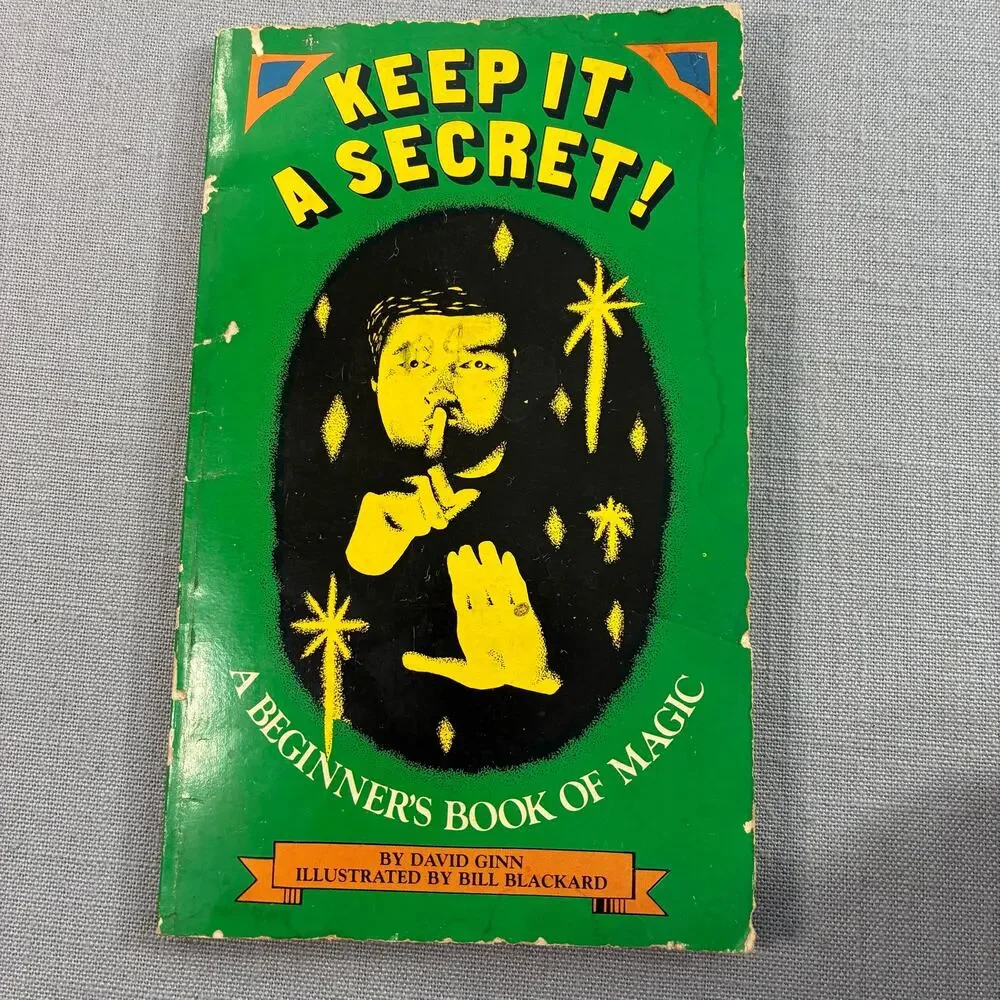 Vintage 1980 Keep It A Secret David Ginn Beginner Magic Trick Weekly Reader Book